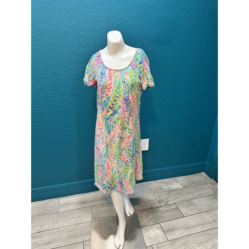 New Lilly Pulitzer French Terry Dress Catch the Wave‎ XXS